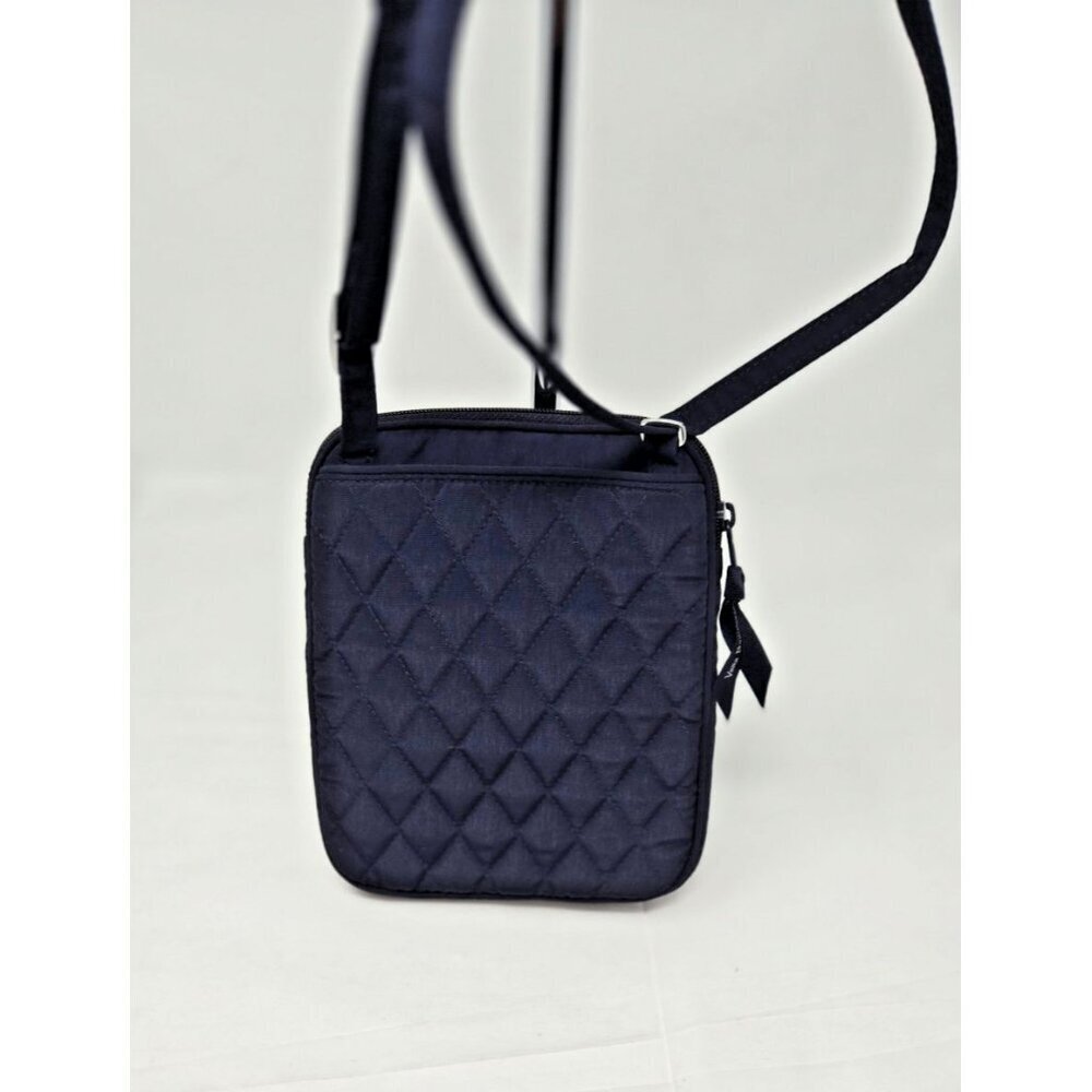 Vera Bradley Mini Hipster in Classic Navy 8" x 6.5" - Picture 11 of 12